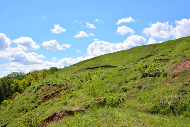 istock green hill with blue sky and white clouds on background 1424221832
