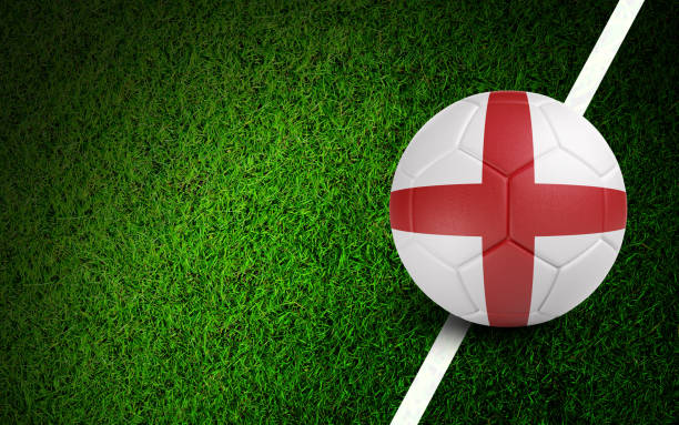 istock English Flag On A Soccer Ball 1424232114