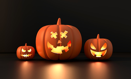 Halloween pumpkin and halloween concept.