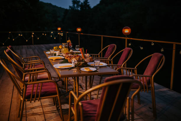 istock The party can begin! The table is set on the terrace 1424234171