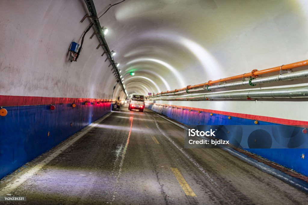 Corridor Support Coal Mine Underground Corridor With Support System Stock Photo ...