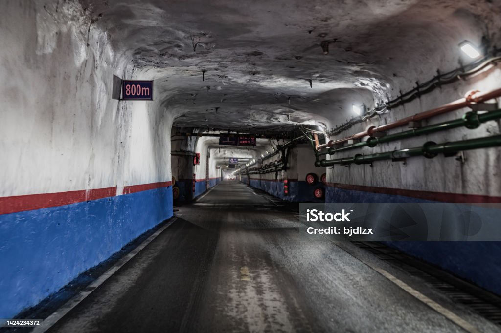 Corridor Support Coal Mine Underground Corridor With Support System Stock Photo ...