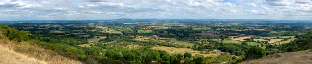 Quantock Hills landscape near West Bagborough, Somerset, England, UK