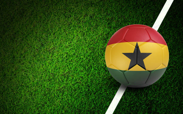 istock Ghanaian Flag On A Soccer Ball 1424235370