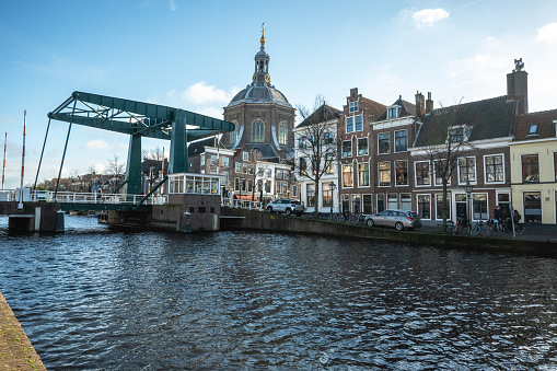 The Marekerk is a Protestant church in Leiden, located at the Lange Mare and the Oude Vest canal. The church can be easily seen from the Oude Vest and the Burcht van Leiden by its round dome.