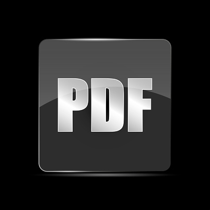 PDF File Icon, Flat Design Style