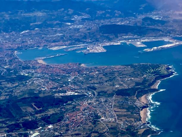 istock Spain - Getxo ( Bilbao ) - areal view 1424240545