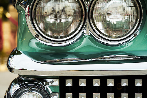 Close-Up Of Vintage Car. Part of.