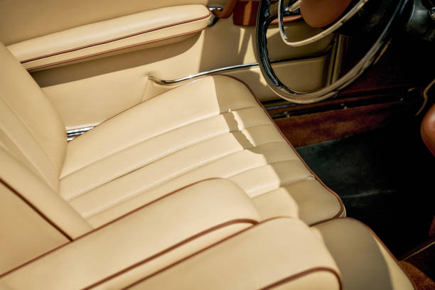 istock Interior Details Of An Vintage Retro Car 1424243783