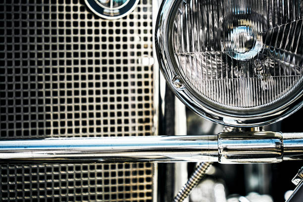 Close-Up Of Vintage Car. Part of.