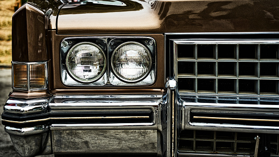 Close-Up Of Vintage Car. Part of.