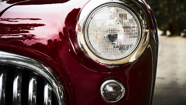 istock Close-Up Of Vintage Car 1424245366
