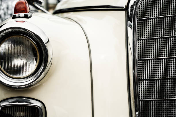 Close-Up Of Vintage Car. Part of.