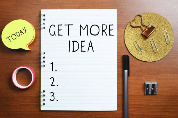 istock Text showing inspiration Get More Idea. Business overview Random Input Mind Map Picture Mock up Surveys Visualization 1424248448
