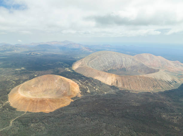 istock lanzarote volcano from aerial view 1424250416
