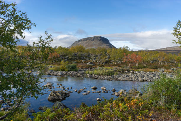 Saana HIll, Mountain stock photo