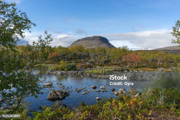 Saana Hill Mountain Stock Photo - Download Image Now - Kilpisjarvi Lake, Cloud - Sky, Color Image