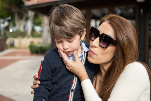 istock Mother happiness her little boy 1424259183
