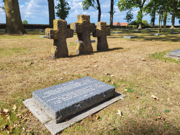 first world war german cemetery in west flanders - flanders war grave war memorial imagens e fotografias de stock