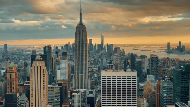 New York skyline with urban skyscrapers