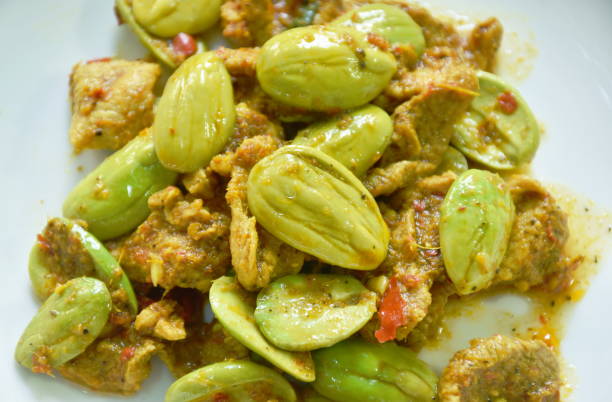 istock fried pork with flat bean in shrimp paste curry Thai southern food 1424278553
