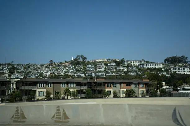 Homes on the hill in Laguna Beach, CA