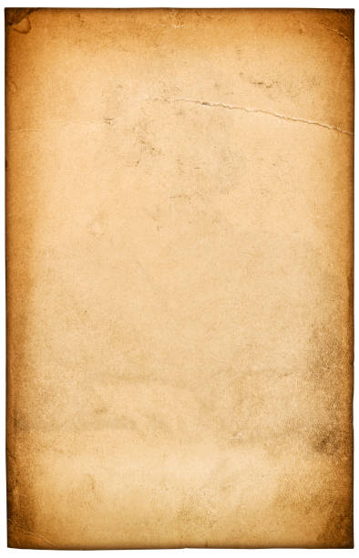 istock Used paper parchment background. Old grungy cardboard 1424304276