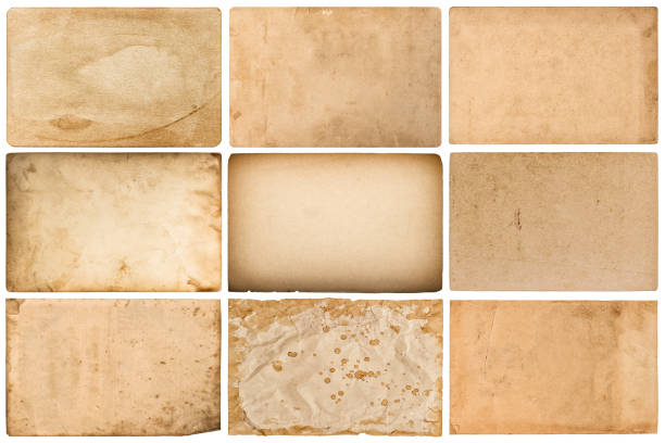 istock Old paper sheet collection Grungy craft backgrounds 1424304285