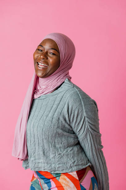 istock Happy Woman Wearing a Hijab 1424307582
