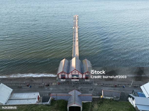 Aerial View Of Saltburn By The Sea Commonly Referred To As Saltburn North Yorkshire Stock Photo - Download Image Now