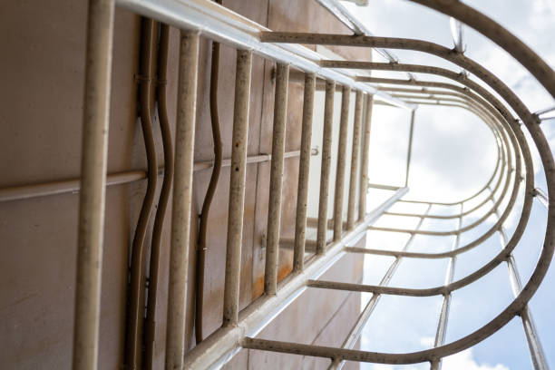 istock An emergency way climbing ladder. 1424309627
