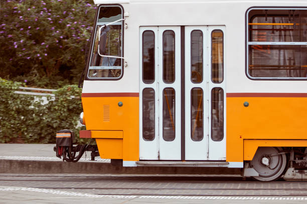 istock Tram tramway public transportation in Budapest, Hungary. 1424312690