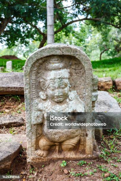 Stone Guardian Palace Of Ratna Prasada Anuradhapura Sri Lanka Asia Stock Photo - Download Image Now