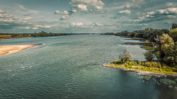 istock Autumn on the Vistula River, Poland. 1424329598
