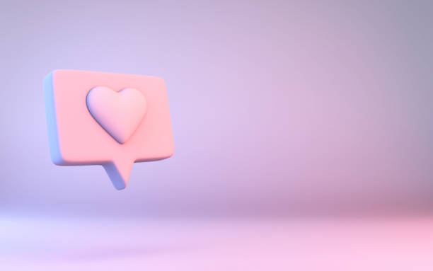istock Social Media Soft Pastel heart like icon 1424332703