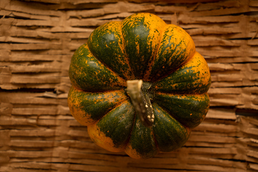 Autumn background with pumpkins