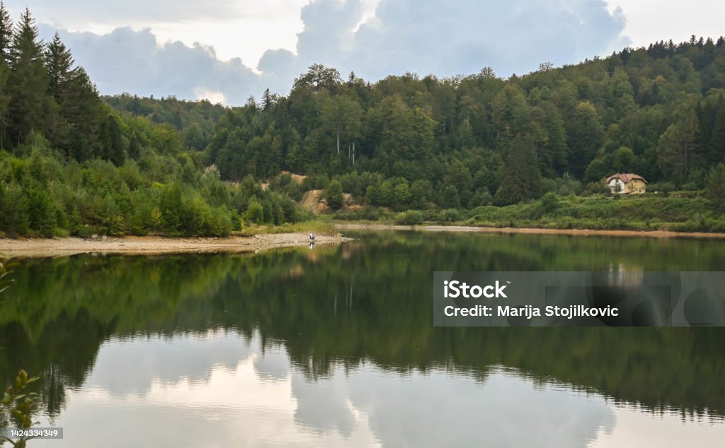 Lake Selište on mountain Goč Lake Selište on mountain Goč in Serbia Beauty Stock Photo