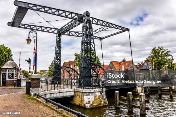 Harinxmabrug Bridge On De Geau River In Sneek The Netherlands Stock Photo - Download Image Now