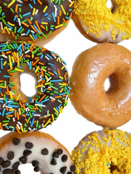 Delicious colourful sweet doughnuts or donut