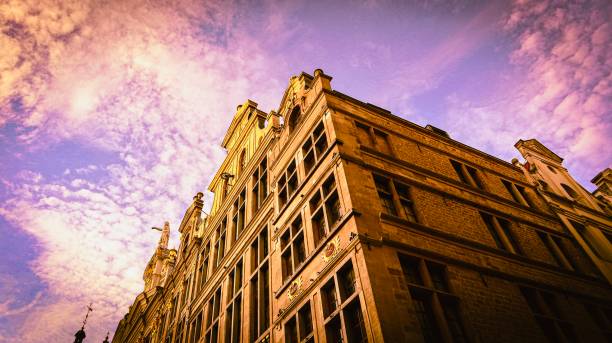 Brussels, Belgium: Building of former Old England department store, built in 1899, with collection of Musical Instruments Museum now on April 4, 2018. More than 1,200,000 people lives in Brussels