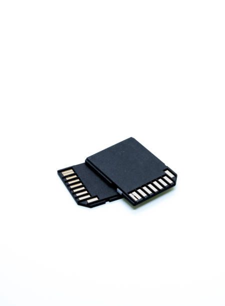 sd cards isolated on white background