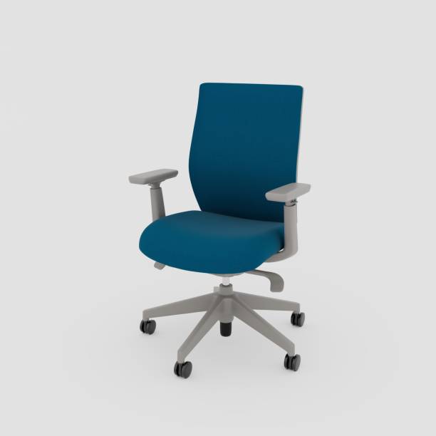 istock The office chair with isolated background. 3d render 1424355624