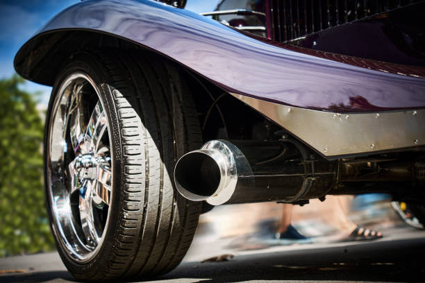 istock Close-Up Of Vintage Car 1424362803