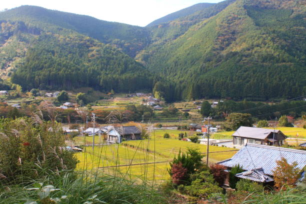 istock Japanese mountain village Chikatsuyu 1424377295