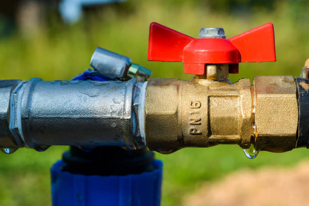 Water valve close up