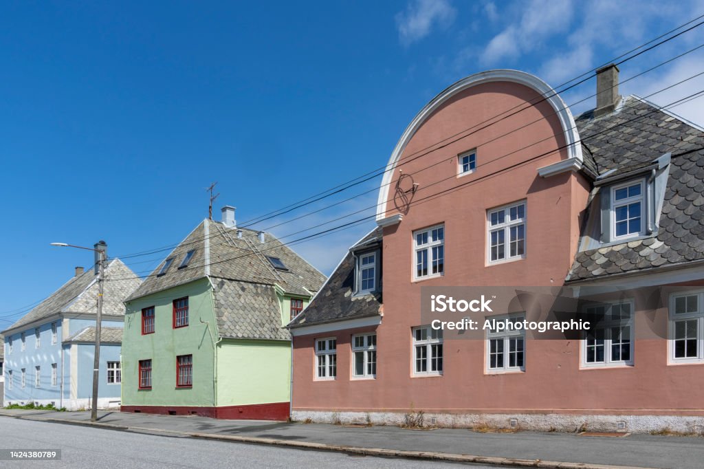 Haugesund, Norway. Haugesund, Norway.  Row of typical Norwegian houses. 2022 Stock Photo