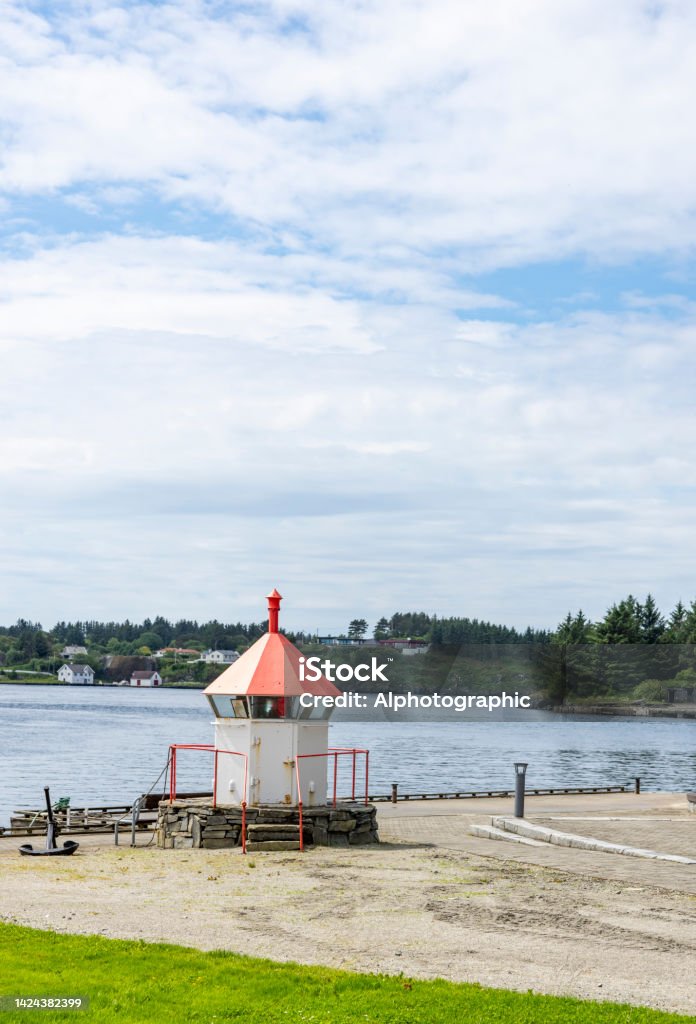 Haugesund harbour, Norway. Haugesund harbour, Norway.  An observation tower on the edge of the harbour. 2022 Stock Photo