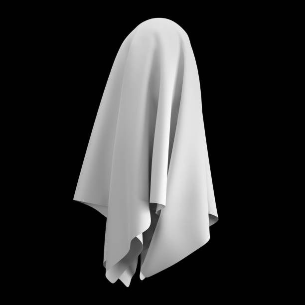 istock Ghost or an evil spirit with a covered sheet. 1424386490