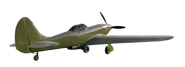 istock Old military fighter aircraft 1424387183