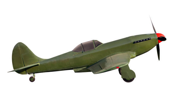istock Old military fighter aircraft 1424387184